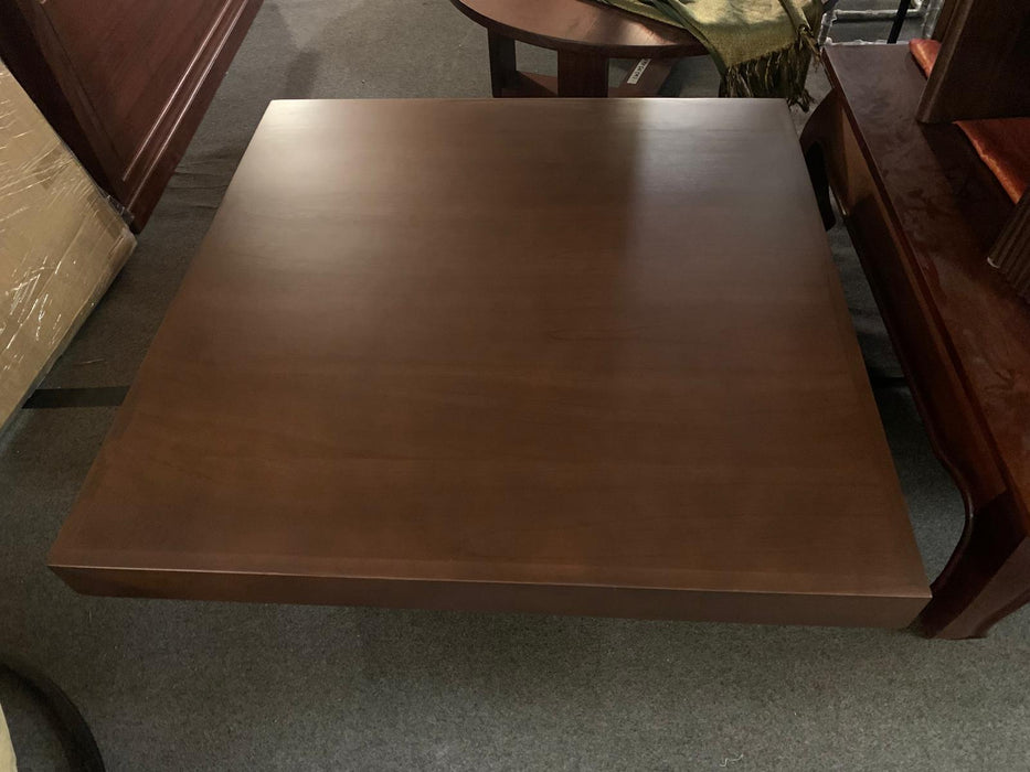 Hudson Solid Teak Coffee Table 90 x 90 x 40 cm TEK168 CT 90 90 HD (WNW) Walnut Waterbase (Picture Colour Illustration for Reference Only)