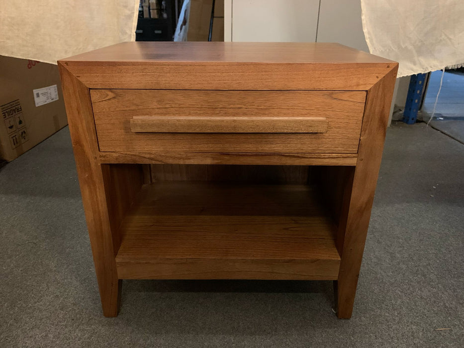 DION 1 Drawer Bedside Table BS 001 LEL (Almond / Walnut)