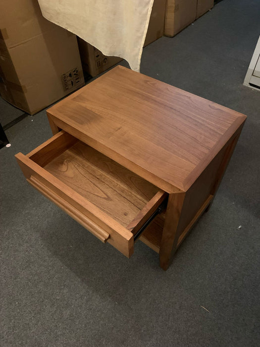 DION 1 Drawer Bedside Table BS 001 LEL (Almond / Walnut)