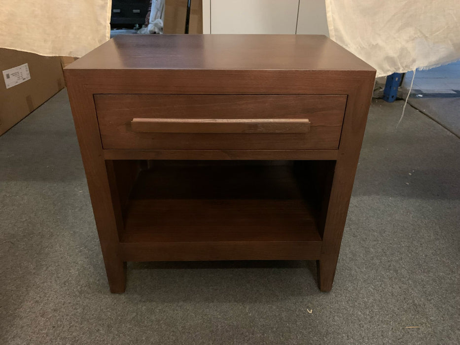 DION 1 Drawer Bedside Table BS 001 LEL (Almond / Walnut)
