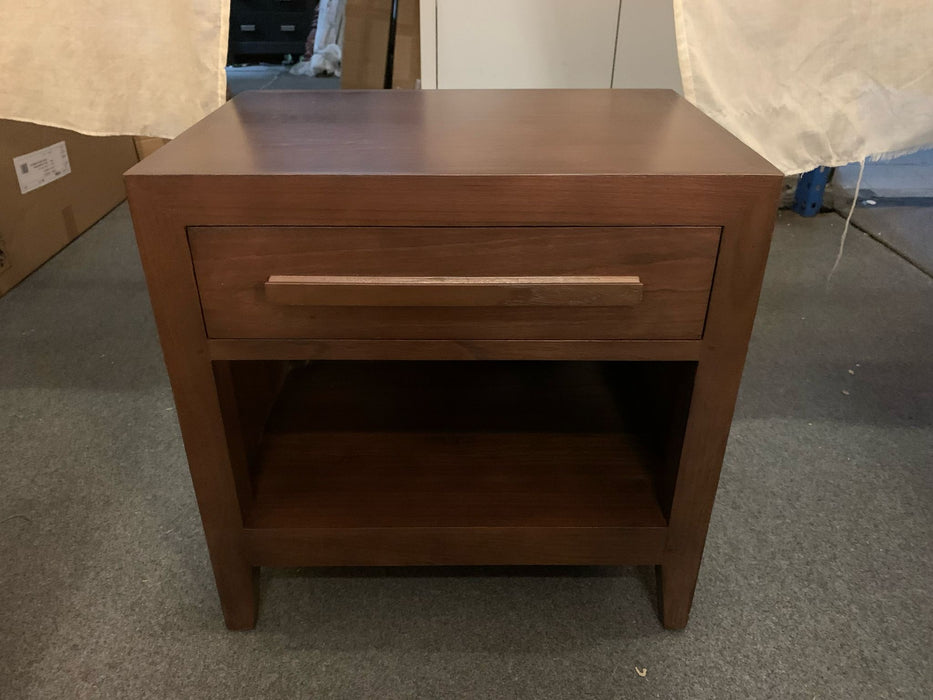 DION 1 Drawer Bedside Table BS 001 LEL (Almond / Walnut)