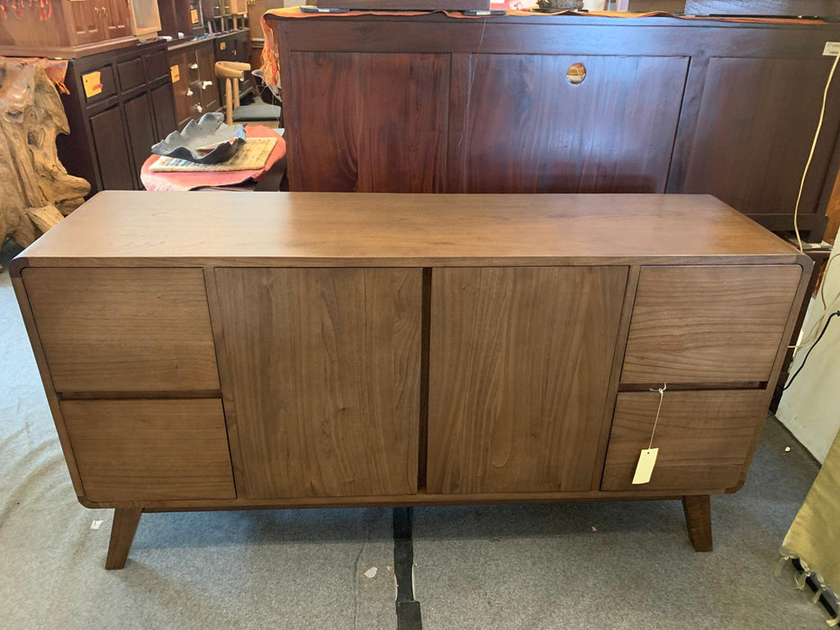 RADISSON NOBU Teak Buffet Sideboard 4 Drawers 2 Door Cabinet 150 cm Full Solid Wood TEK168 SB 204 PFL