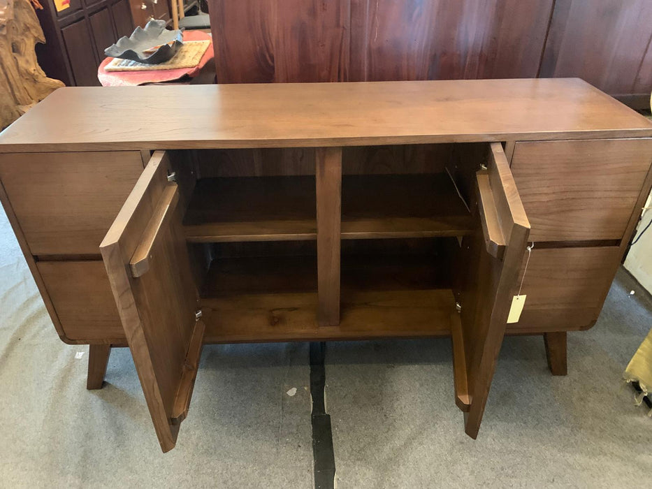 RADISSON NOBU Teak Buffet Sideboard 4 Drawers 2 Door Cabinet 150 cm Full Solid Wood TEK168 SB 204 PFL