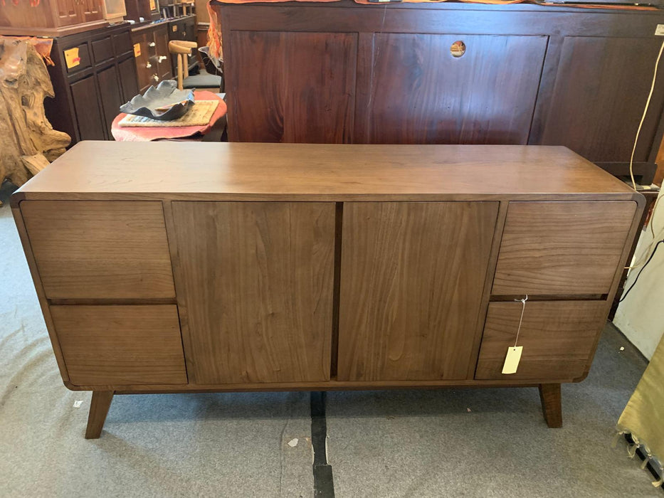 RADISSON NOBU Teak Buffet Sideboard 4 Drawers 2 Door Cabinet 150 cm Full Solid Wood TEK168 SB 204 PFL