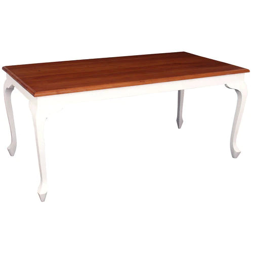 Queen Anna Solid Teak Wood Timber 180cm Dining Table - TEK168 DT 180 90 QA