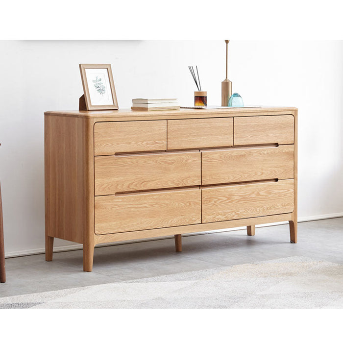 GAVIN Pure Solid Wood 7 Drawers commode Nordic Scandinavian ( Discount Price $ 1499 )