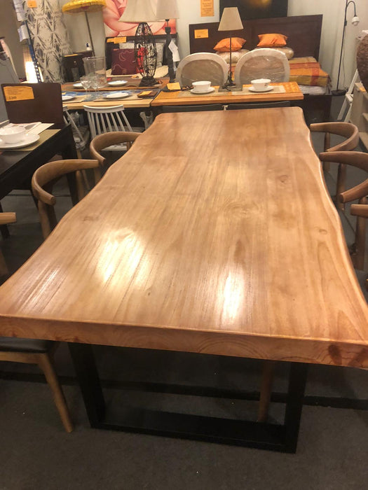AUBREY Modern Industrial Solid Wood Dining Table  ( 4 Color Selection ) Special Price $500 - 900