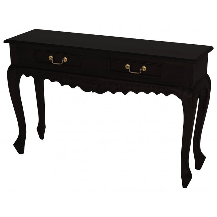 WAREHOUSE SALE MP - Queen AnnMary French Console Table with 2 Drawers ( 2 Drawer Carved Sofa Table ) TEK168 ST 002 CV Desk ( Discount Price $629 Special Price $399 )