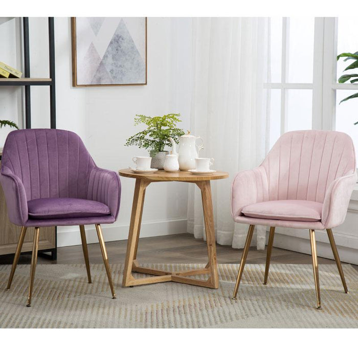 ALMA Modern Victorian Upholstered Velvet Dining Chair