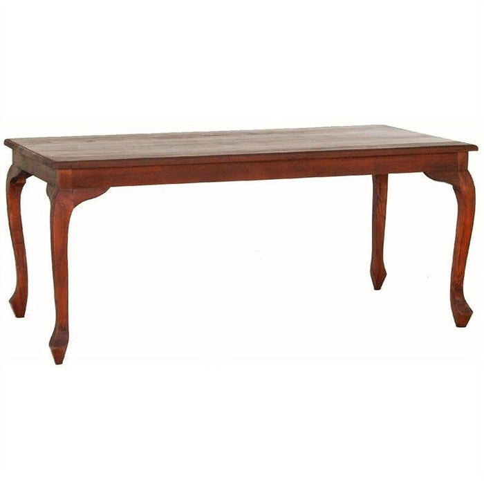 Queen Ann Dining Table Only DT 180 x 90 cm Full Solid TEK168 DT 180 x 90 QA  ( Picture, Color, Illustration for Reference Only )