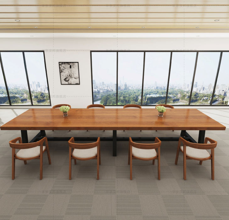 JULIA Solid Wood Conference Scandinavian Dining Table