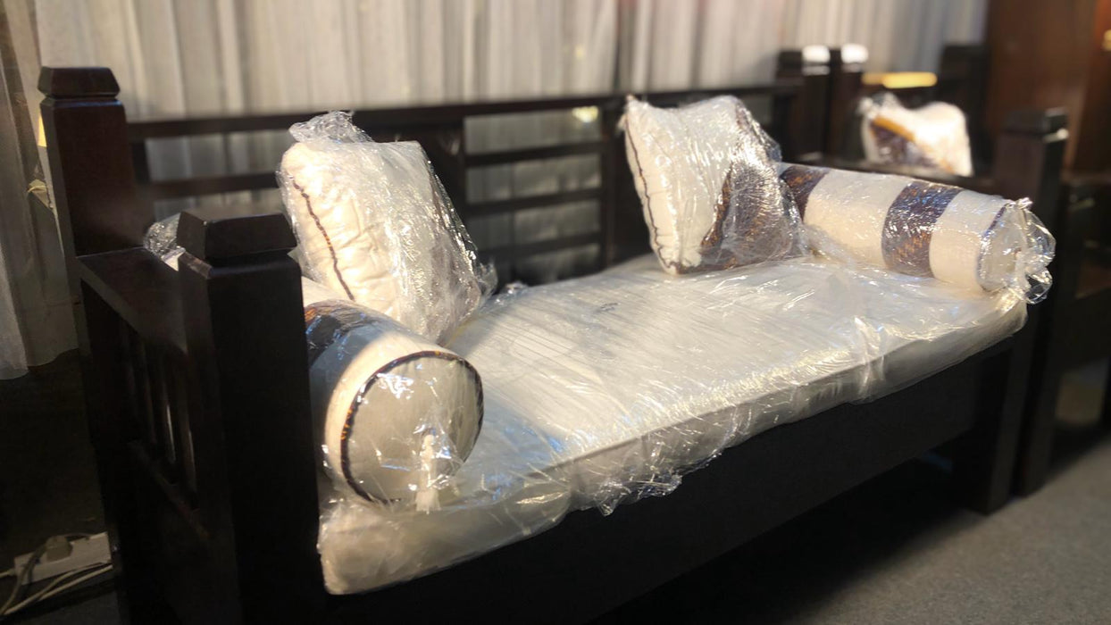 Bali Daybed Sofa Bed 165 cm Free Mattress Free Cushion Straight Arm Rest TEK168 DB 6603 CV SF 3 ( 165 65 95 ) ( Picture for Reference Only )