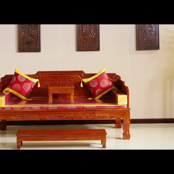 EMERY Qing Ming Dynasty Daybed Sofa Solid Wood Modern Zen ( 3 Seater 4 Size 4 Design ) ( Special Price $1599 )