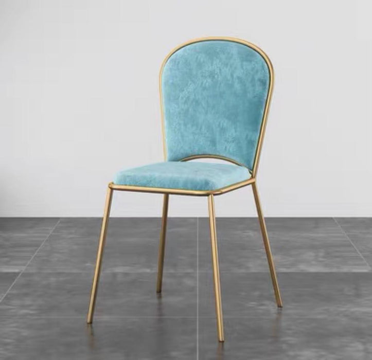 Mateo Modern Victorian Upholstered Velvet Dining Chair