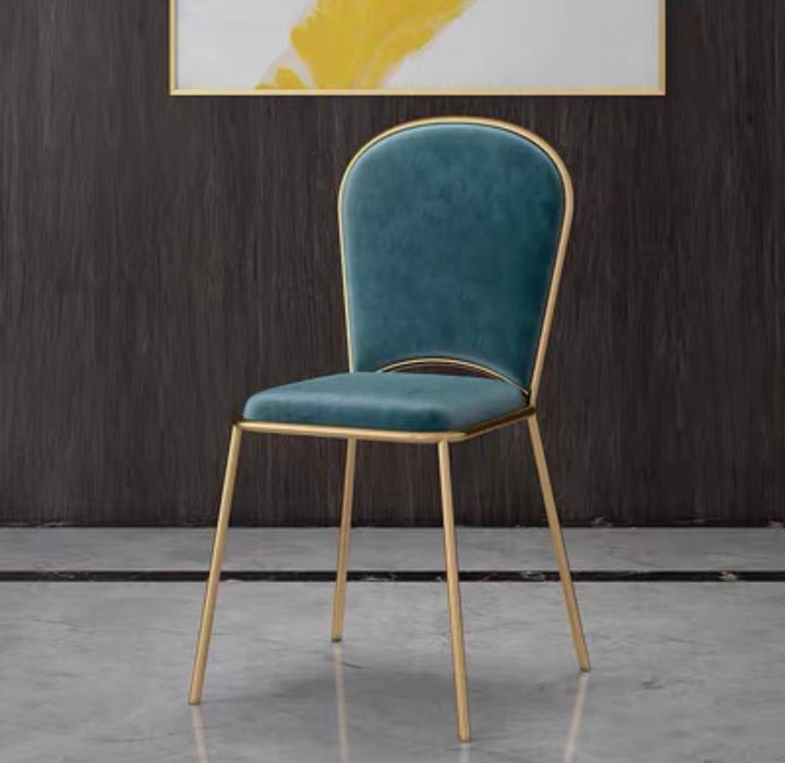 Mateo Modern Victorian Upholstered Velvet Dining Chair