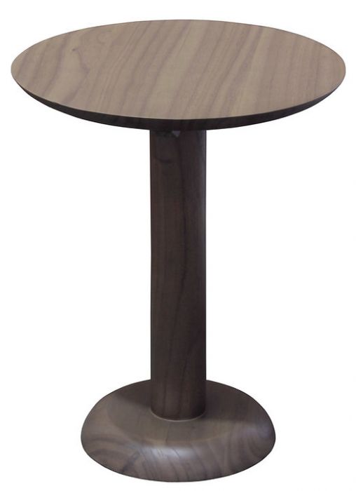 OSLO WYNHAM Teak Wood Round Lamp Table - Latte