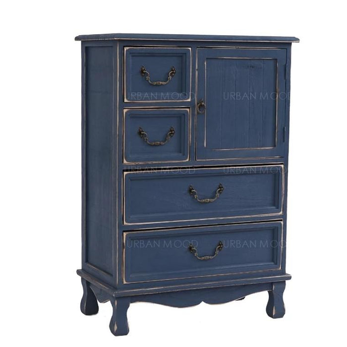 INES Distressed Vintage Chest of Drawers