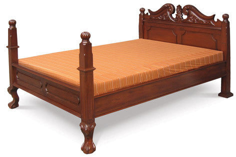 Jepara French Bed King Size with carvings TEK168 BS 400 CV SM KS ( King )
