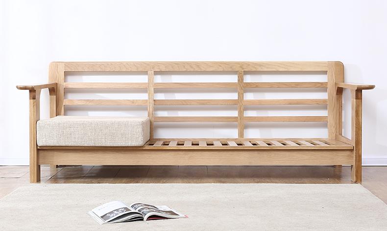 MATEO BENTLEY Nordic Modern Solid Wood Sofa Daybed
