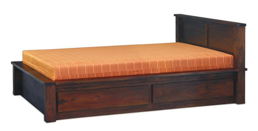 Amsterdam Bed with 4 Storage Drawers at the Bottom Full Solid TEK168BS 004 TA QS ( Queen Size )
