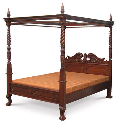 Jepara French 4 Poster Bed Queen Size TEK168BS 400 CV