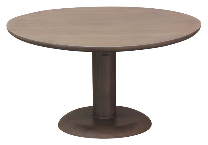 OSLO WYNHAM Round Coffee Table Solid Wood 80cm - Latte