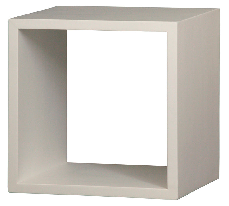 Minimalist Teak Cube Display 1 Shelf TEK168CU 001 RPN