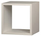 Minimalist Teak Cube White Color Display 1 Shelf TEK168CU 001 RPN