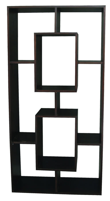 Minimalist Teak Bookcase Display -Cube-Shelf-TEK168CU-005-RPN
