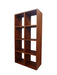 Minimalist Teak-Cube Bookcase Display -Shelf TEK168CU-008-RPN-LP