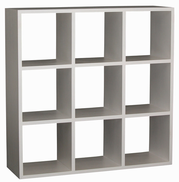 Minimalist Teak Cube Bookcase Display Nine Shelf TEK168 CU 009 RPN ( Chocolate Colour )