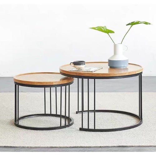 ATHENA Solid Wooden Coffee Table Set