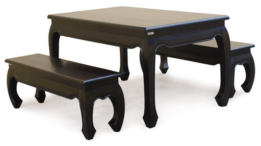 Oriental Dining Table 150 x 90 x 78 Full Solid TEK168 DT 150 90 OL ...