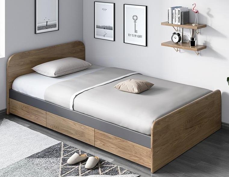 ELIAS Solid Wood Single / Queen Bed 1 /1.2 / 1.5 m (  Discount Price $1499 Special Price $1199 )