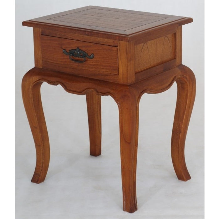 French Provincial 1 Drawer Lamp Table TEK168 LT 001 FP  ( Picture for Reference Only )