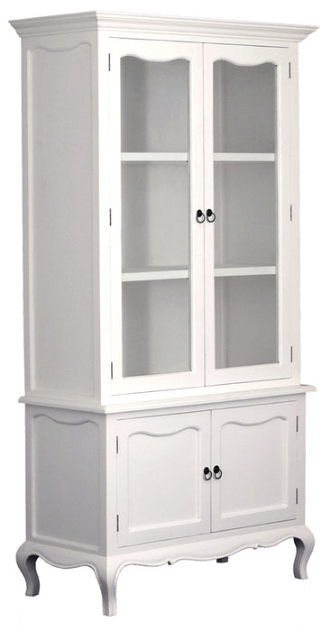MP - Mervin Solid Timber French Province Cupboard Display Hutch -French Buffet and Hutch - TEK168 AR 400 FP ( 4 Color Choice )