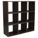 Minimalist Teak Cube-Bookcase Display Nine-Shelf-TEK168CU-009-RPN