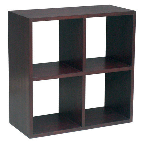 Minimalist Teak Cube Four Shelf TEK168CU-004-RPN