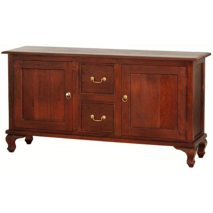 Queen AnnMary Solid Timber 2 Door 2 Drawer Sofa Table Buffet, 160cm, TEK168 SB 202 QA  ( Mahogany Colour )