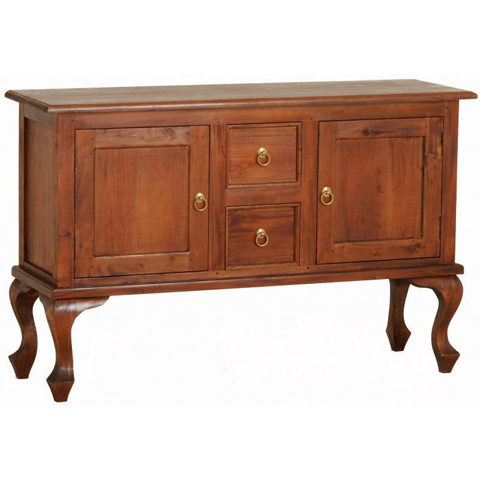 Queen AnnMary Solid Timber 2 Door 2 Drawer Sofa Table Buffet, 130cm, TEK168ST-202-QA-LP