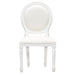 Queen AnnMary Solid Timber Round Back Dining Chair, White TEK168CH-000-RD-QA-WH_1