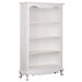Queen Anna Solid Wood Timber French Bookcase, White tek168BC-000-QA-180-WH_1