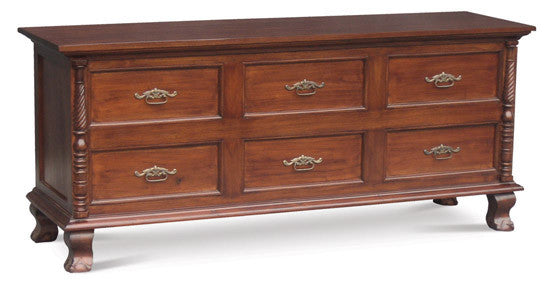 Jepara French Dresser Cabinet  Buffet Sideboard TEK168 SB 006 CVPL ( 6 Big Drawer ) ( Photo for Reference Only )