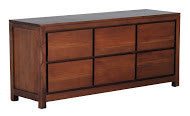 Jlst Amsterdam Buffet Dresser 6 Drawers Cabinet Full Solid TEK168SB 006 TA
