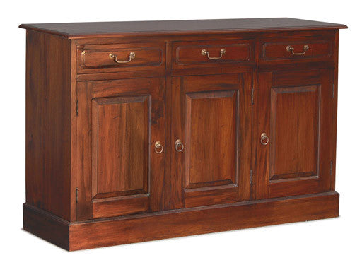 Hari Raya Member Special - Tasmania Buffet Sideboard 3 Door 3 Drawers Solid Wood TEK168 SB 303 PN ( Mahogany Colour )