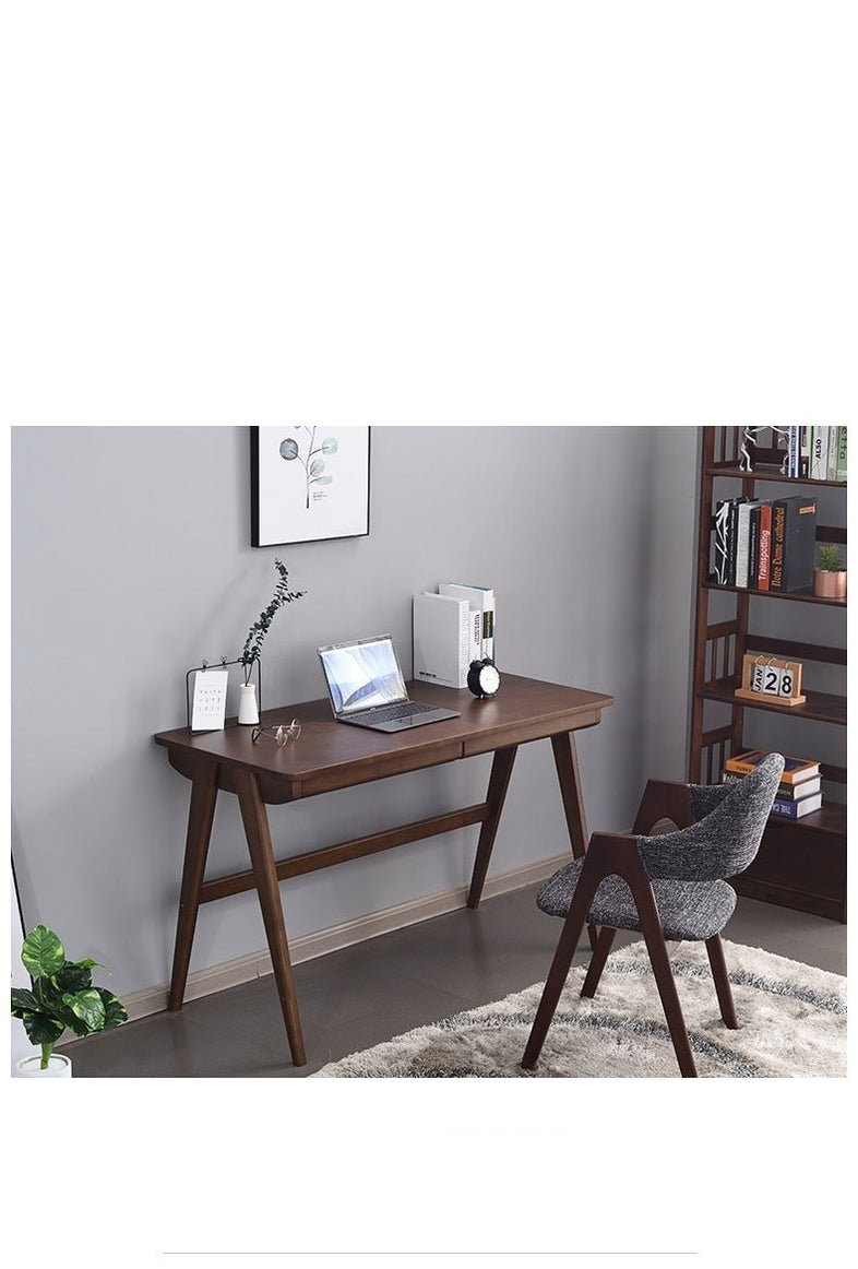 SEBASTIAN Solid Wood Modern Japanese Writing Desk — TeakCo