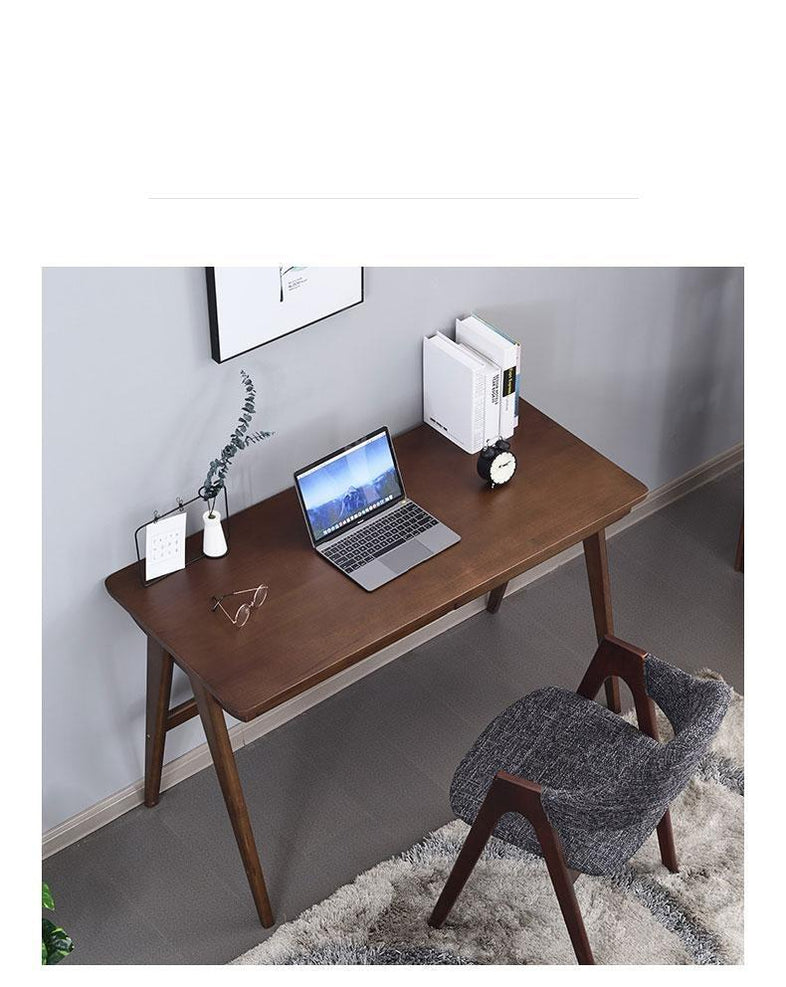 SEBASTIAN Solid Wood Modern Japanese Writing Desk — TeakCo