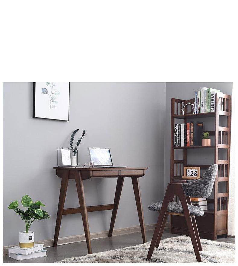 SEBASTIAN Solid Wood Modern Japanese Writing Desk — TeakCo