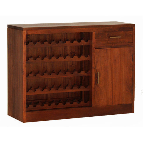 SOLANA BEACH Teak 1 Drawer Wine Rack Bar Cabinet TEK168 SB 101 WR LP ( Discount Price $999 Now $599 )