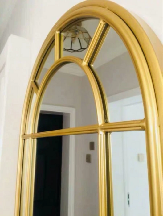 LILIAN Vintage Arched Window Mirror
